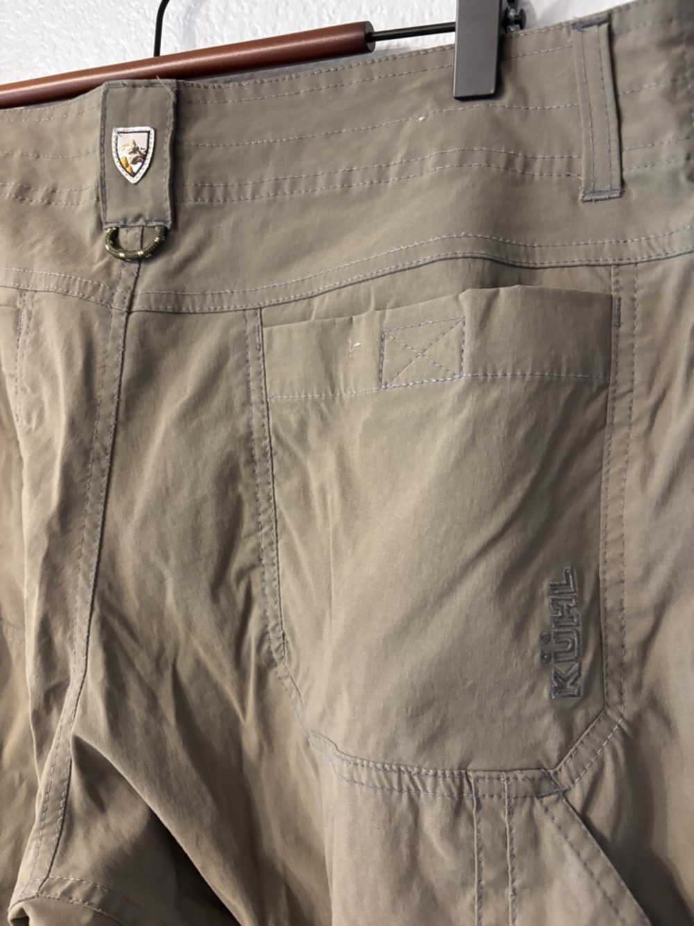 Kuhl Men's Khaki Renegade Cargo Pants with Utility Pockets